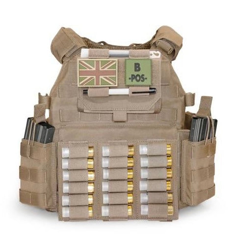 Warrior Assault Triple Vertical Breaching Shotgun Panel | Coyote Tan